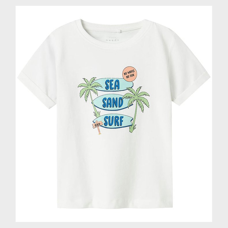 Name It T-shirt - NmmVux - Bright White/Sea