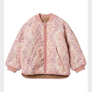 Wheat Termo/Fleecejakke - Vendbar - Lake - Lilac Flower Rainbow