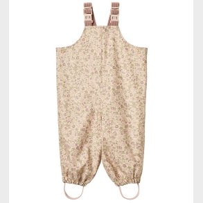 Wheat Regnbukser m. Seler - PU - Charlo - Rose Flower Field