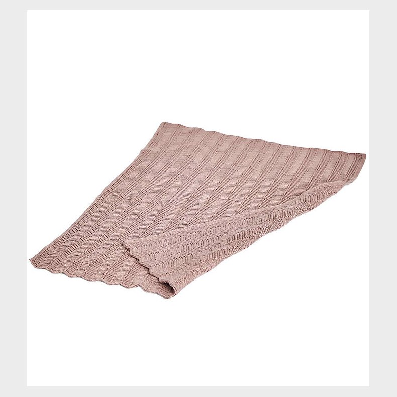 Smallstuff Dukketppe - Strik - 36x47 cm - Powder