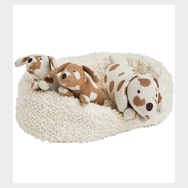 Smallstuff Bamser Med Hundekurv - Nature