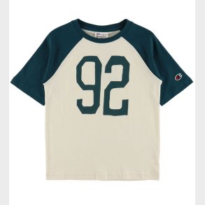 Champion T-shirt - Grn/Hvid