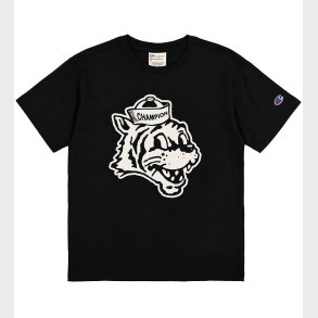 Champion T-shirt - Sort m. Print