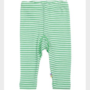 Joha Leggings - Rib - Uld/Silke - Off White/Gr�n