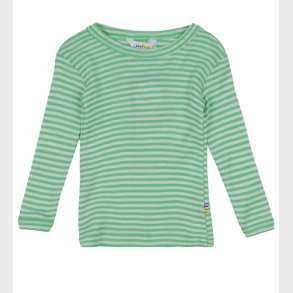 Joha Bluse - Rib - Uld/Silke - Off White/Grn