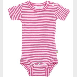 Joha Body k/ - Rib - Uld/Silke - Off White/Pink