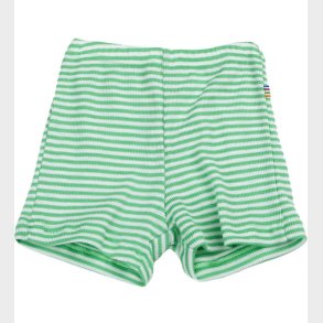Joha Shorts - Rib - Uld/Silke - Off White/Gr�n