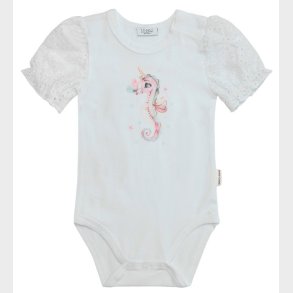 Hust and Claire Body k/ - Britt - White m. Broderi Anglasie