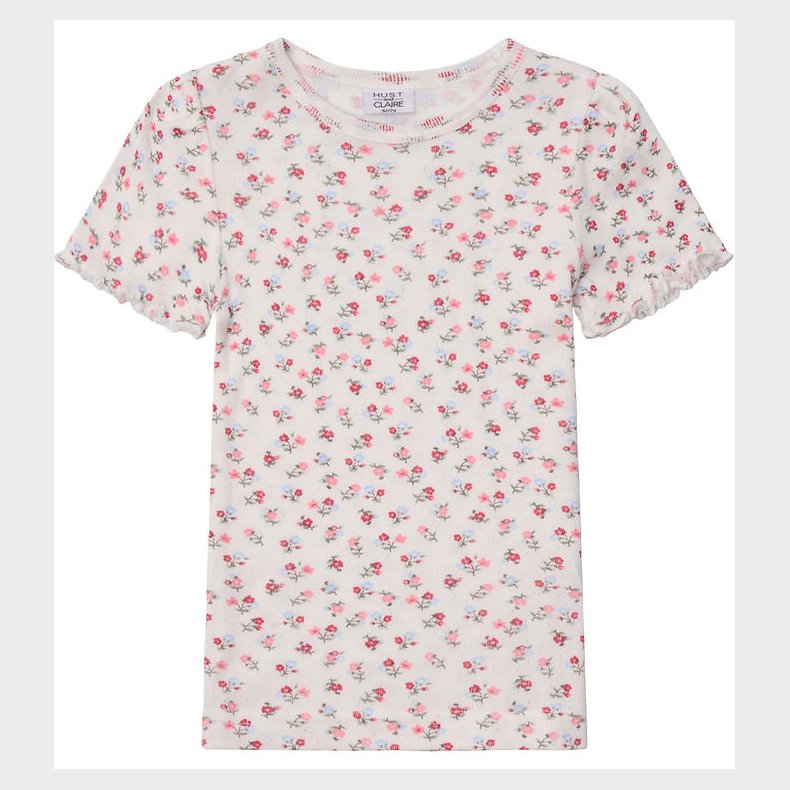 Hust and Claire T-shirt - Alma - Ivory m. Blomster