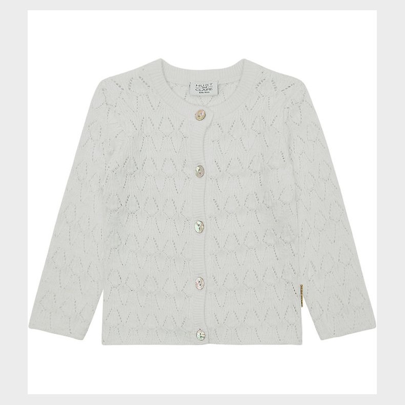 Hust and Claire Cardigan - Strik - Cilja - White m. Hulmnster
