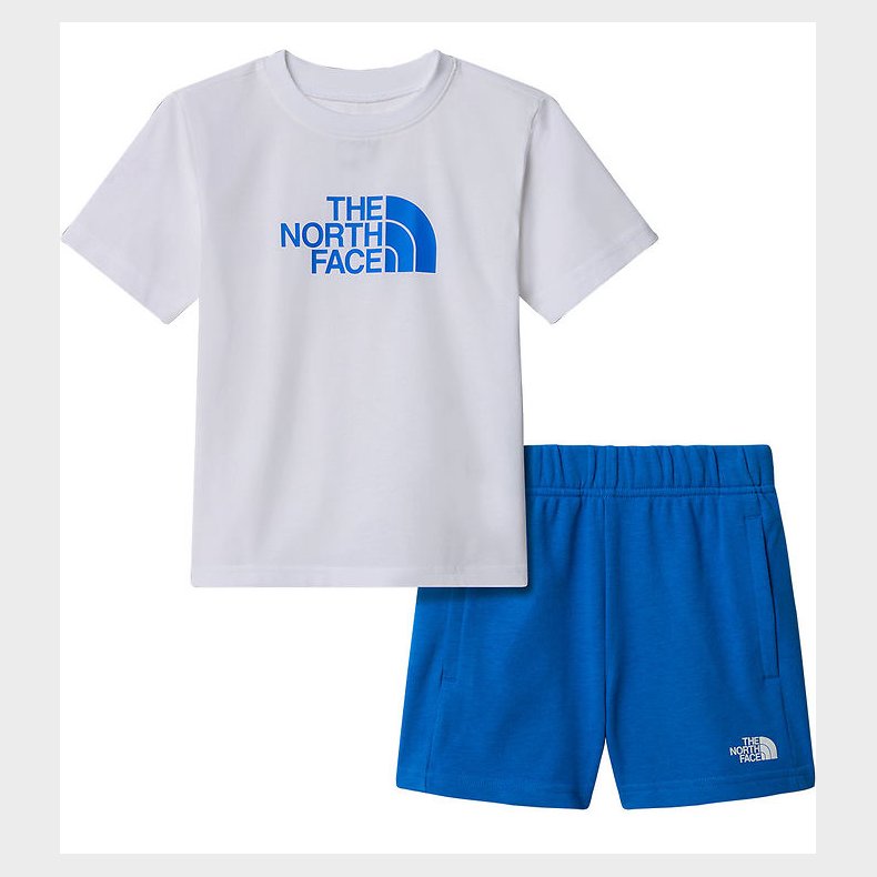The North Face Shortsst - T-shirt/Shorts - White/Hero Blue