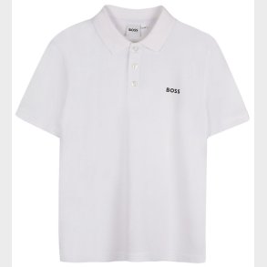 BOSS Polo - Hvid m. Print