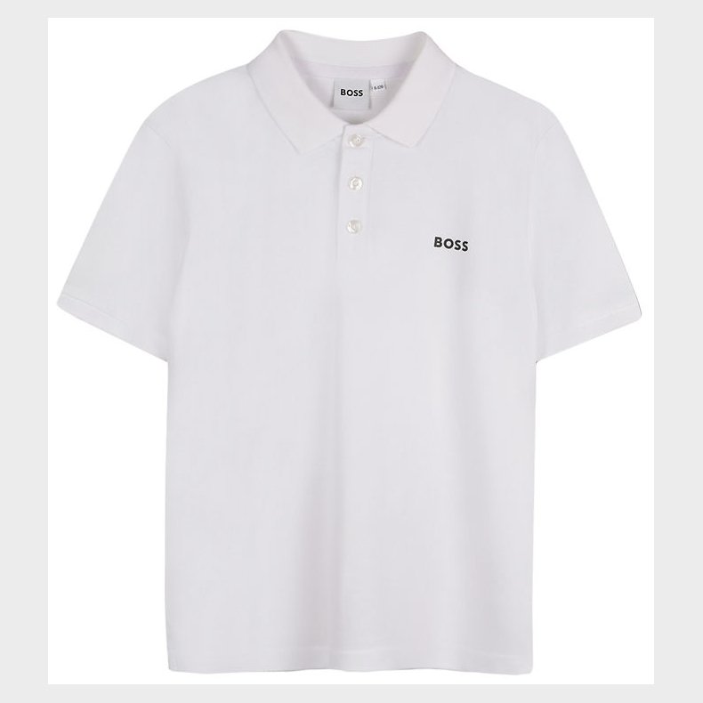 BOSS Polo - Hvid m. Print