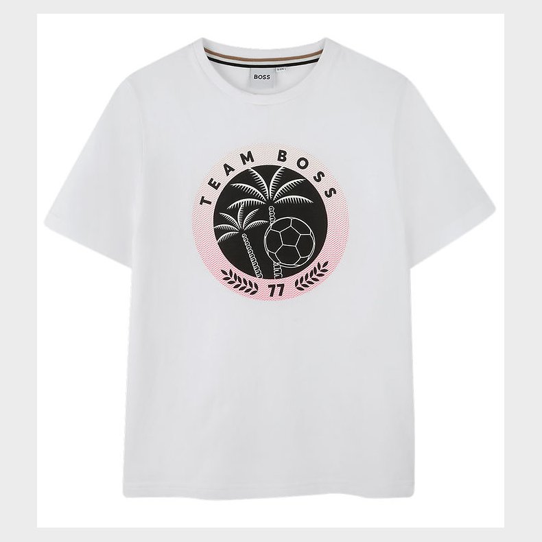 BOSS T-shirt - Team Boss - Hvid m. Print