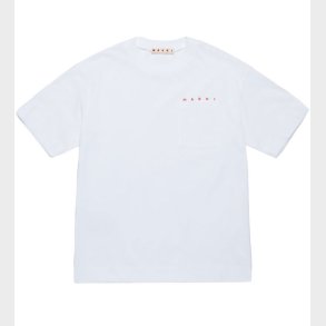 Marni T-shirt - Hvid m. Lomme
