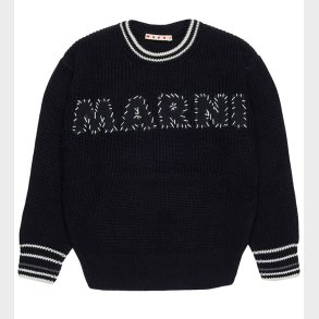 Marni Bluse - Strik - Sort m. Hvid