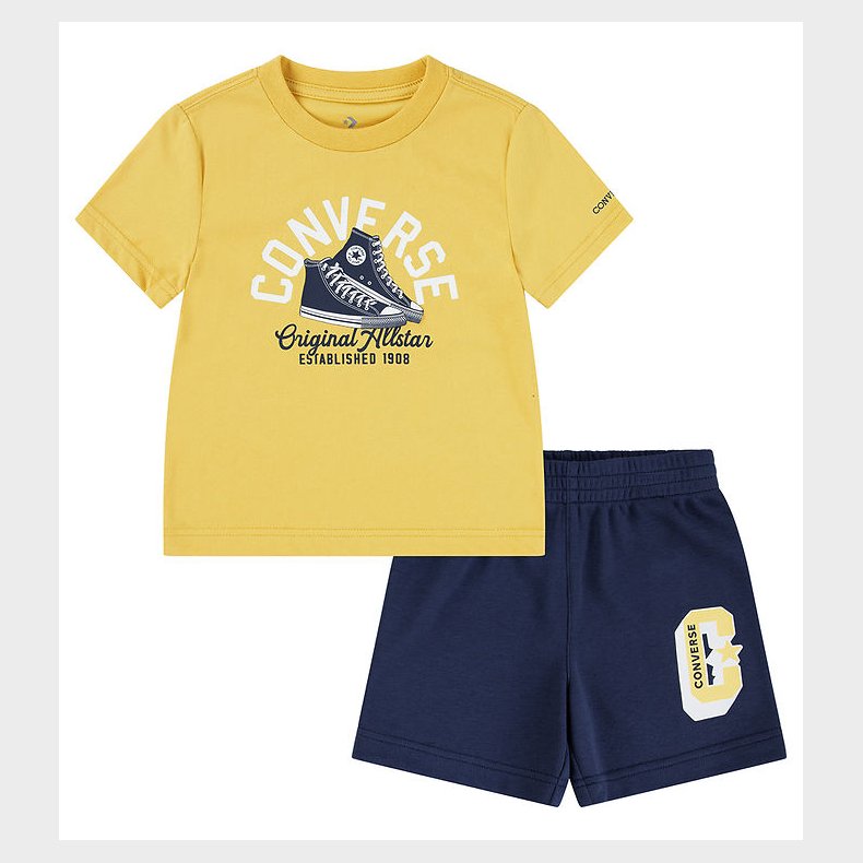 Converse Shortsst - T-shirt/Shorts - Gul/Converse Navy