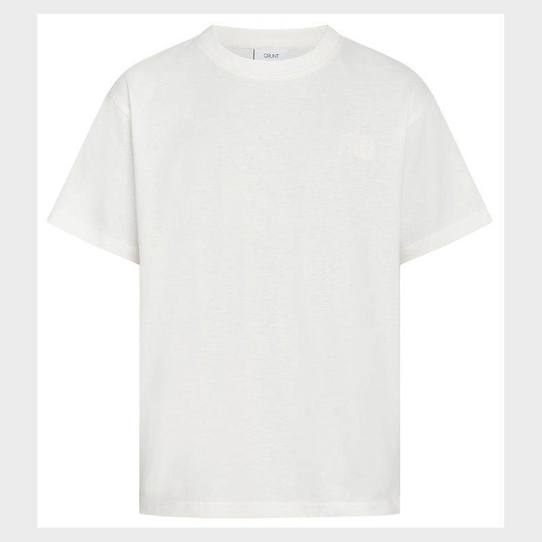 Grunt T-shirt - GrLyish - Hvid/Brun m. Print
