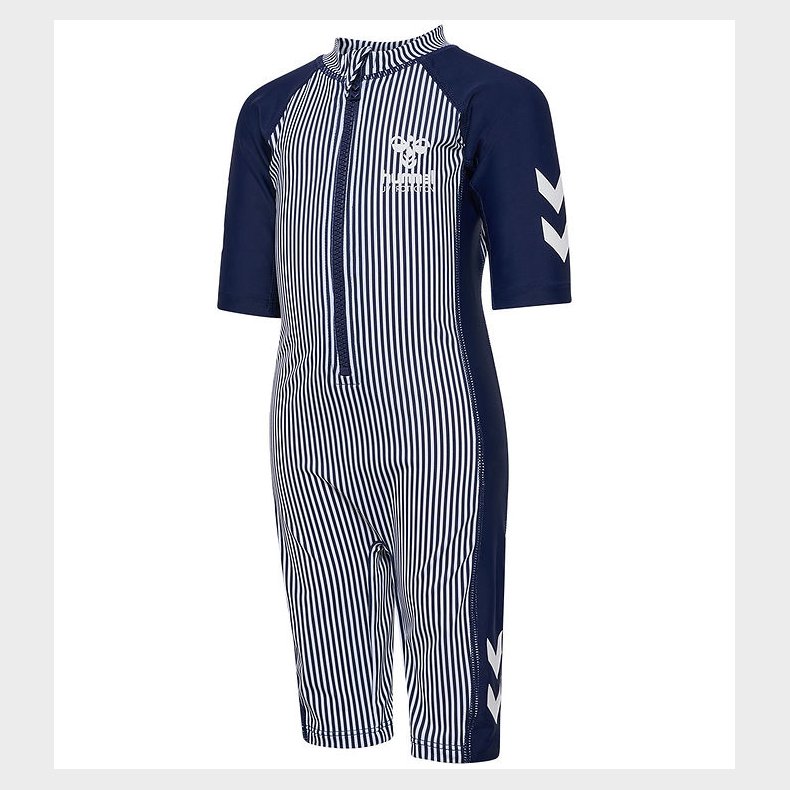 Hummel Badeheldragt - UV40+ - HmlMorgat - Navy Blue/Bright White