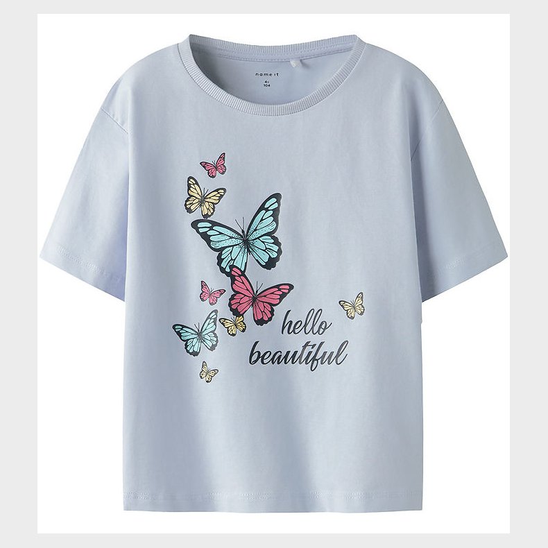 Name It T-shirt - NmfFrejane - Xenon Blue