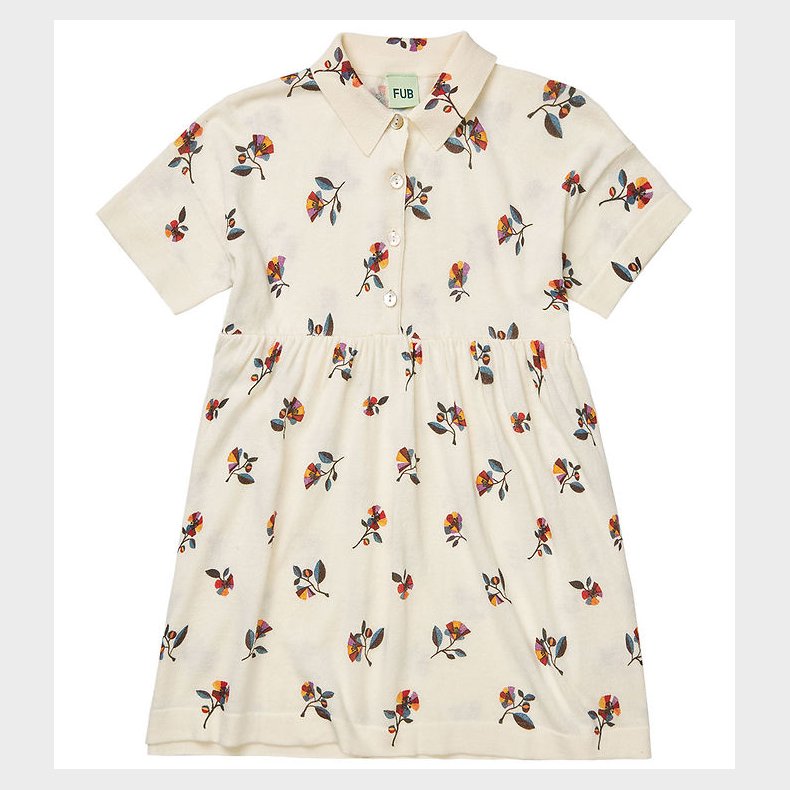 FUB Kjole - Ecru/flower