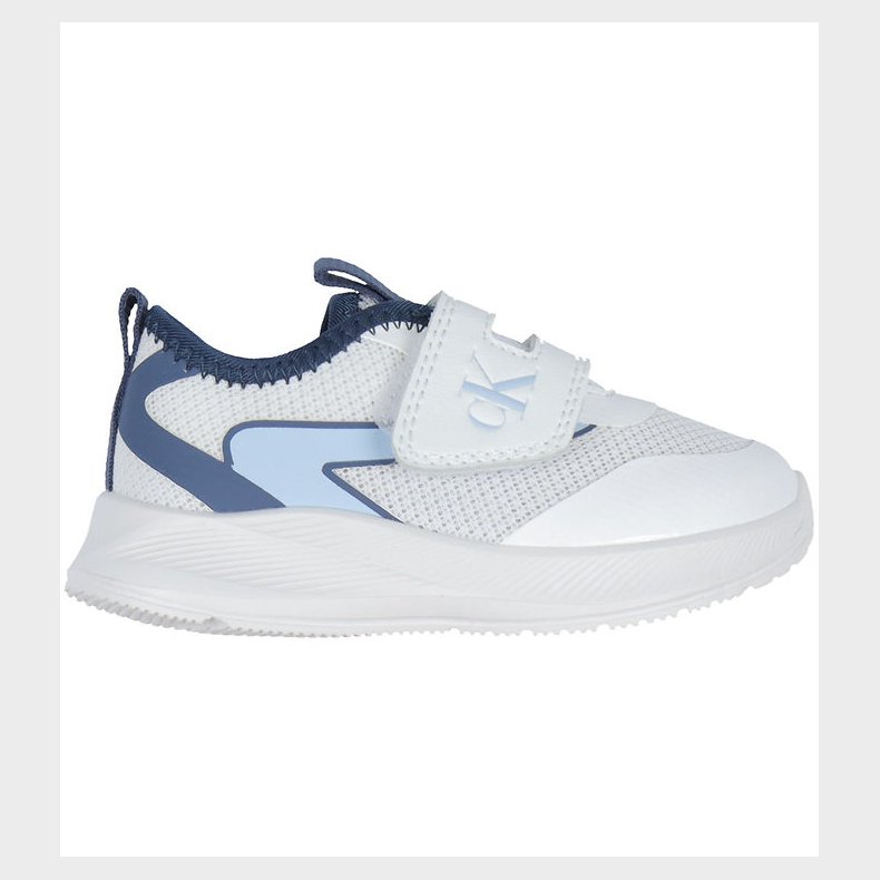 Calvin Klein Sko - Low Cut Velcro - Hvid/Lysebl