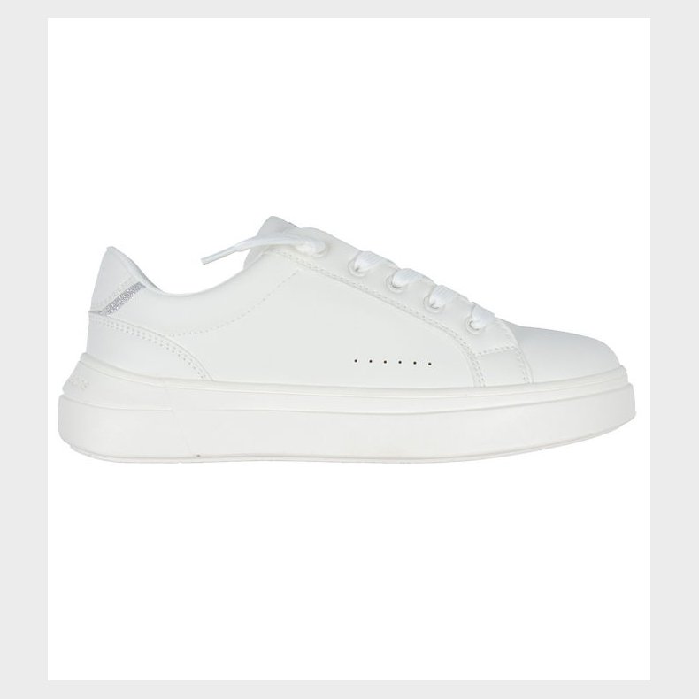 Calvin Klein Sko - Low Cute Lace-Up - Off White/Silver