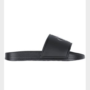 Calvin Klein Badesandaler - Logo Print Pool Slide - Sort