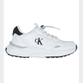 Calvin Klein Sko - Low Cut Lace-Up - Hvid/Sort