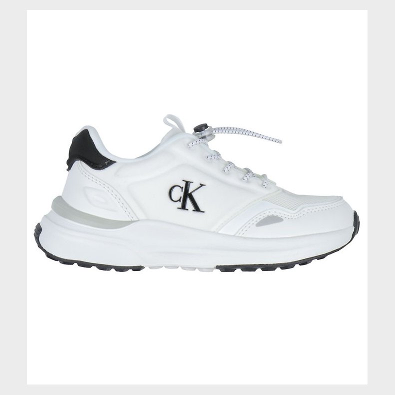 Calvin Klein Sko - Low Cut Lace-Up - Hvid/Sort