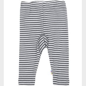 Joha Leggins - Rib - Uld/Silke - Mrkegr