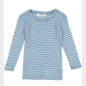 Joha Bluse - Rib - Uld/Silke - Bl