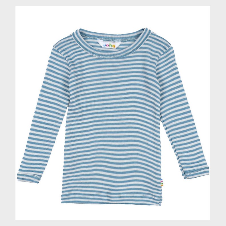 Joha Bluse - Rib - Uld/Silke - Bl