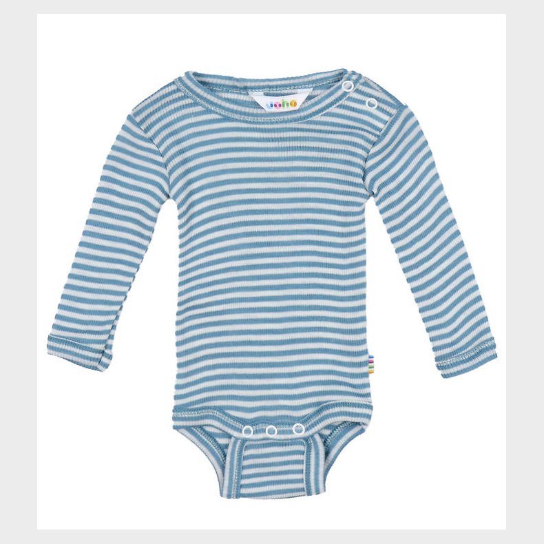 Joha Body L/ - Rib - Uld/Silke - Bl