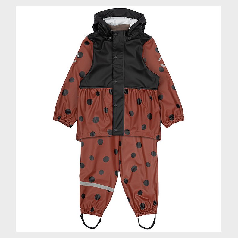 Mikk-Line Regntj m. Seler - PU - Henna m. Mariehne