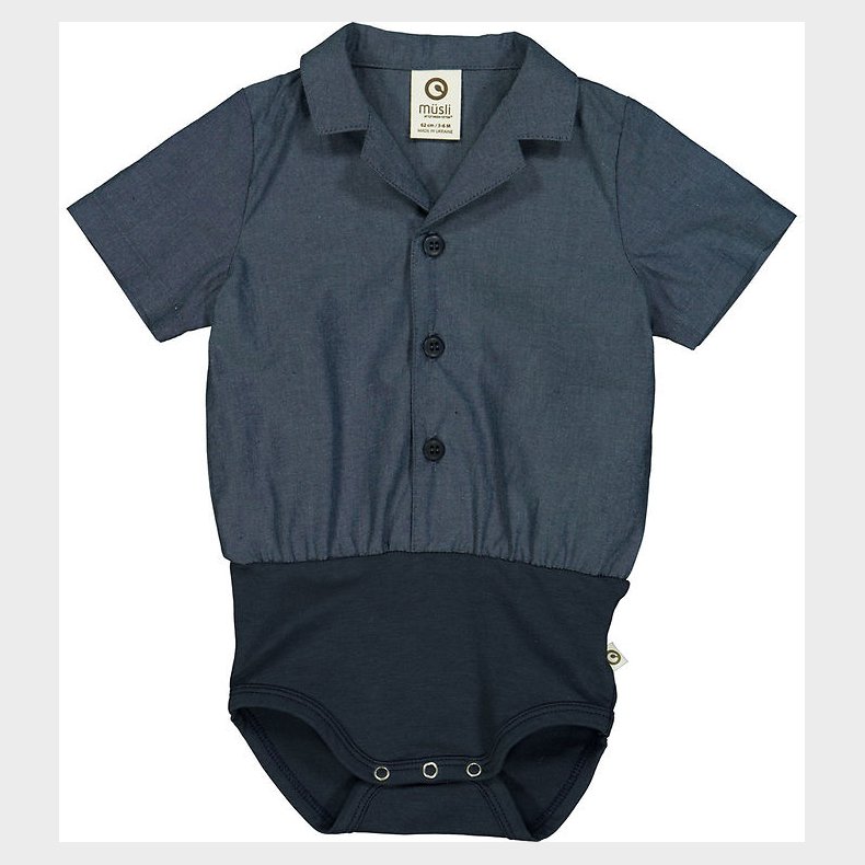 M�sli Skjortebody k/� - Chambray - Chambray