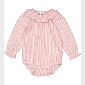 Msli Body l/ - Seersucker Stripe - Balsam cream/Bubblegum