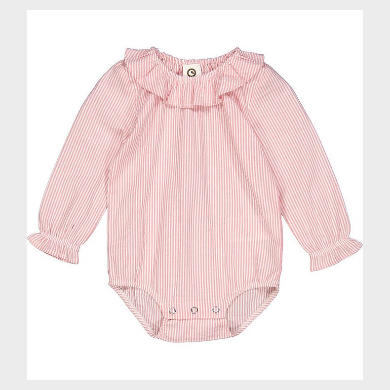 Msli Body l/ - Seersucker Stripe - Balsam cream/Bubblegum