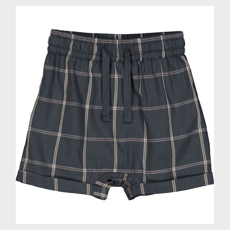 Msli Shorts - Check - Night blue/Cashmere