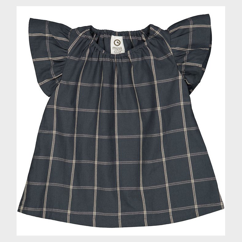 Msli Kjole - Check - Night blue/Cashmere