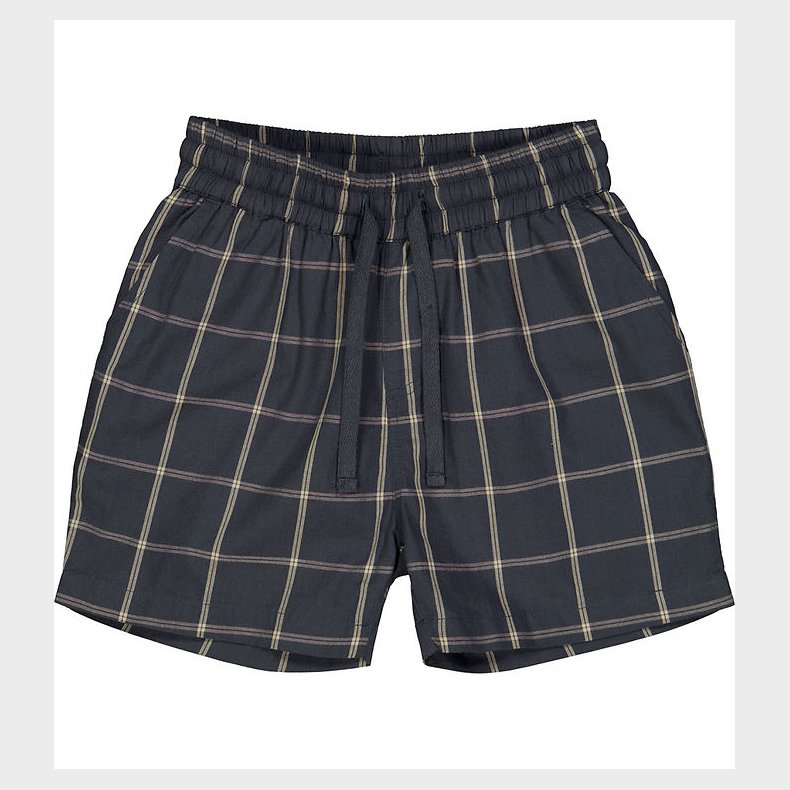 Msli Shorts - Check - Night Blue/Cashmere