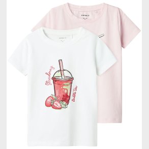 Name It T-shirt - NmfFoji - Ballerina/Bright White