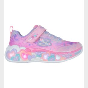 Skechers Sko m. Lys - Eternal Heart Lights - Lys Pink/Multi