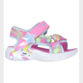 Skechers Sandaler m. Lys - Dreamy Unicorns - Pink/Multi