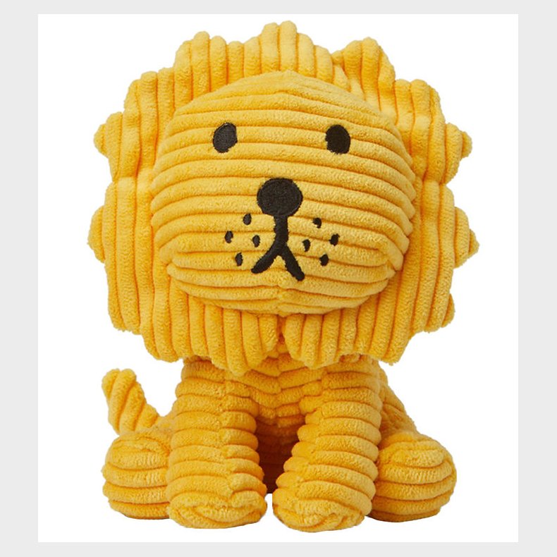 Bon Ton Toys Bamse - 17 cm - Lion ECO Corduroy - Gul