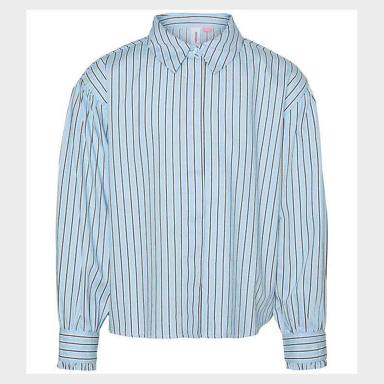 Vero Moda Girl Skjorte - VmPinnys - Airy Blue/New Pinny