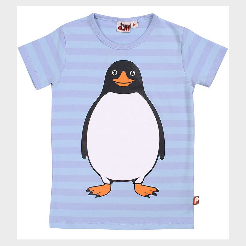 DYR T-shirt - DyrGrowl - Lila/Baby Blue Pingvin