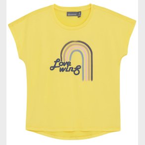 Color Kids T-shirt - Banana Cream m. Print