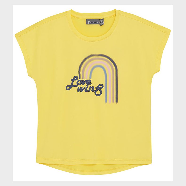 Color Kids T-shirt - Banana Cream m. Print