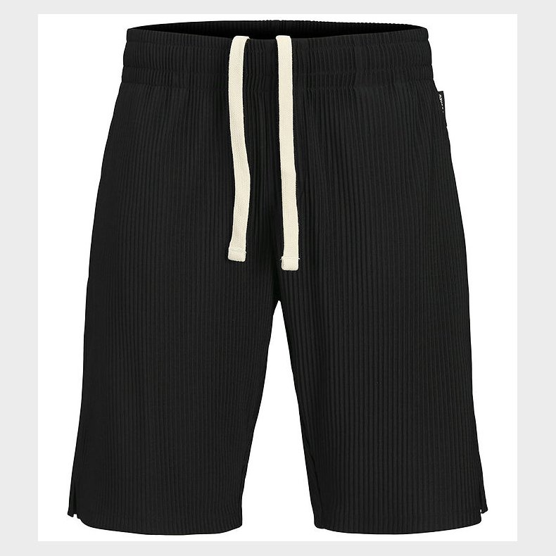 Jack & Jones Sweatshorts - JpstBill - Pliss - Black